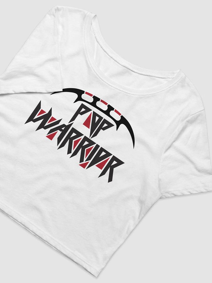 Klingon Pop Logo Cropped T-Shirt (White) product image (2)