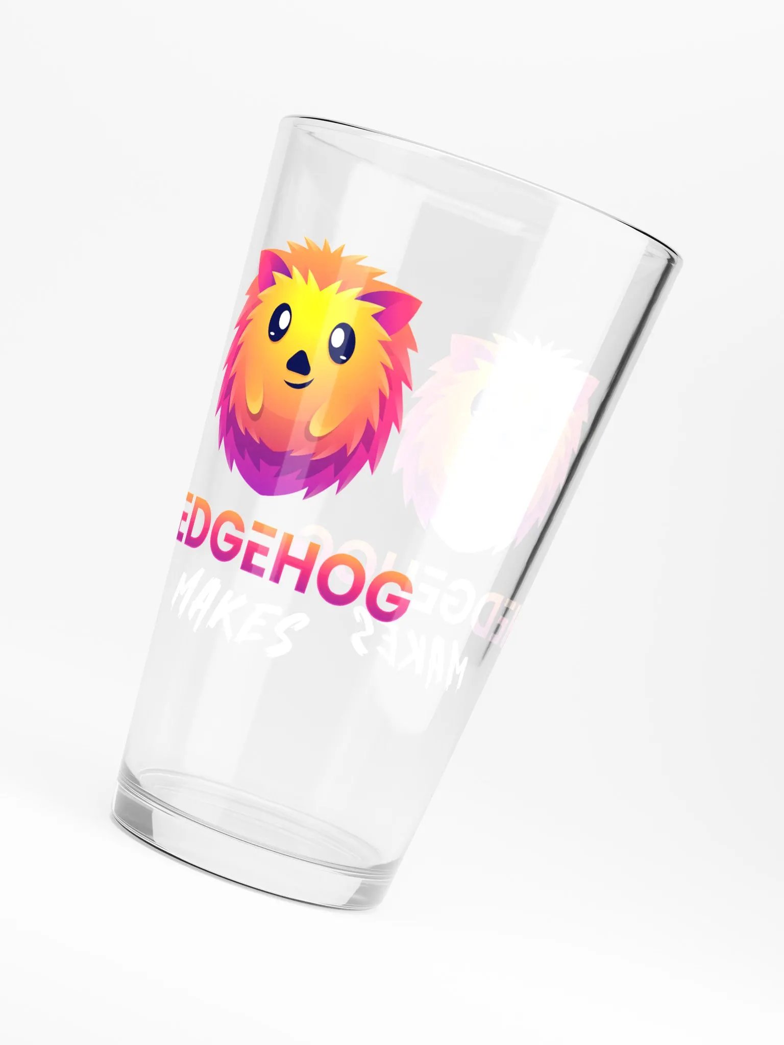 Hedgehog Makes Pint Glass product image (3)