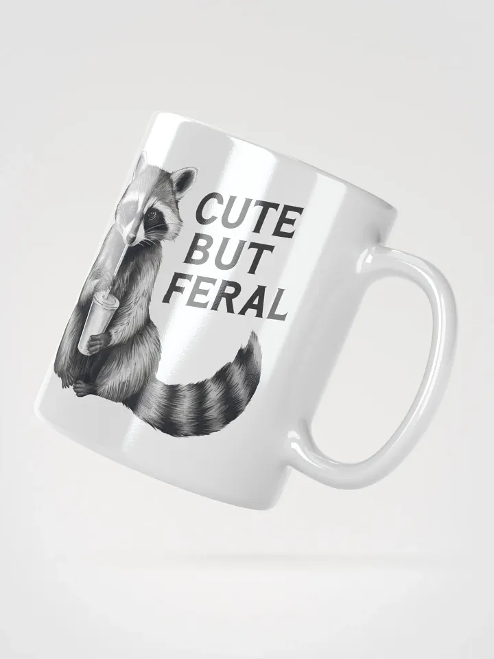 Cute But Feral Raccoon Mug product image (5)