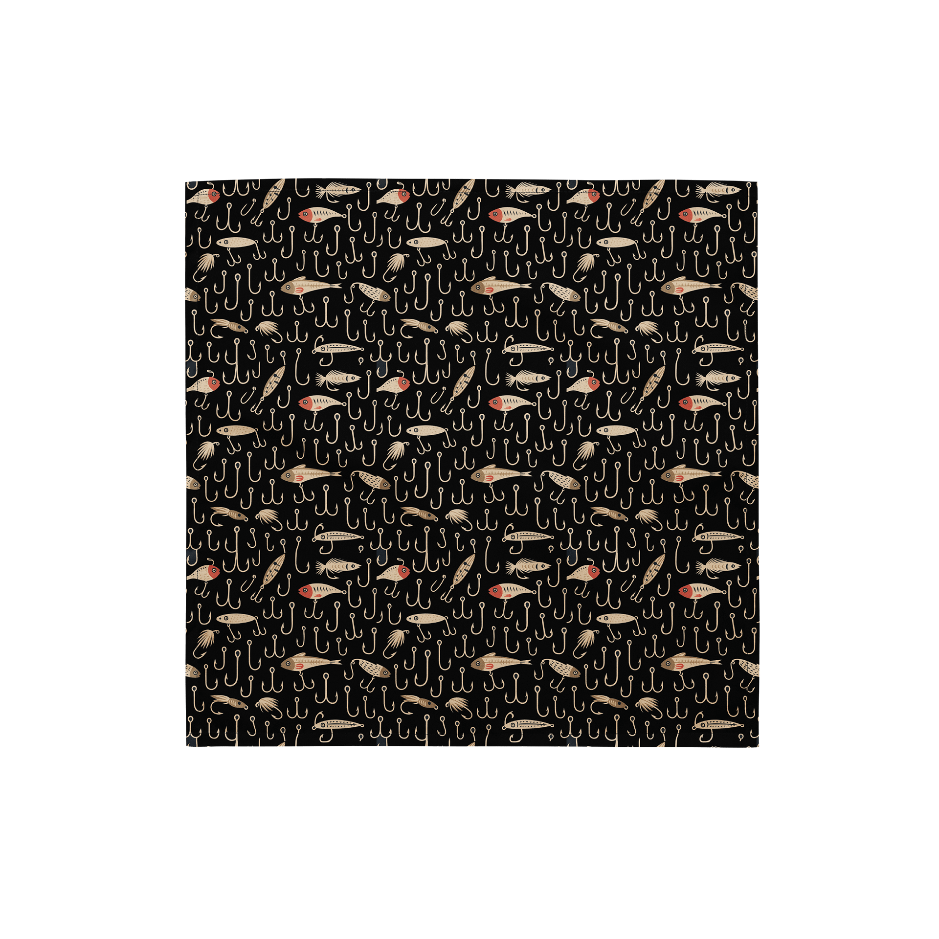 Fish Hook & Lure Bandana – Fishing Gear Accessory for Anglers product image (1)