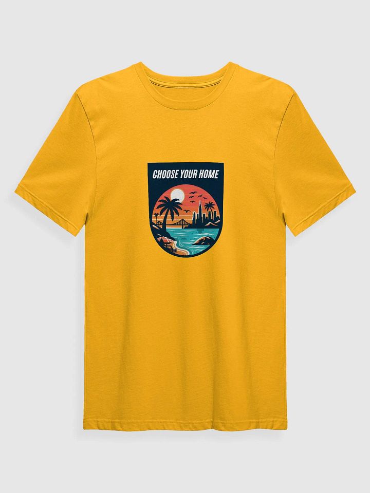 Sunset Cityscape Coastal T-Shirt | choose your home product image (18)
