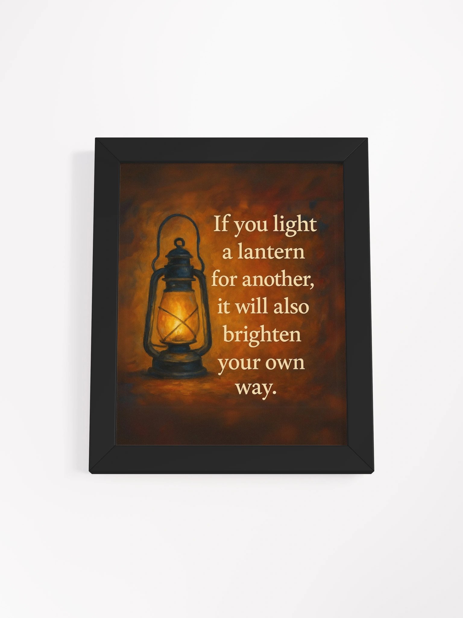 Light a Lantern – Framed Poster product image (1)