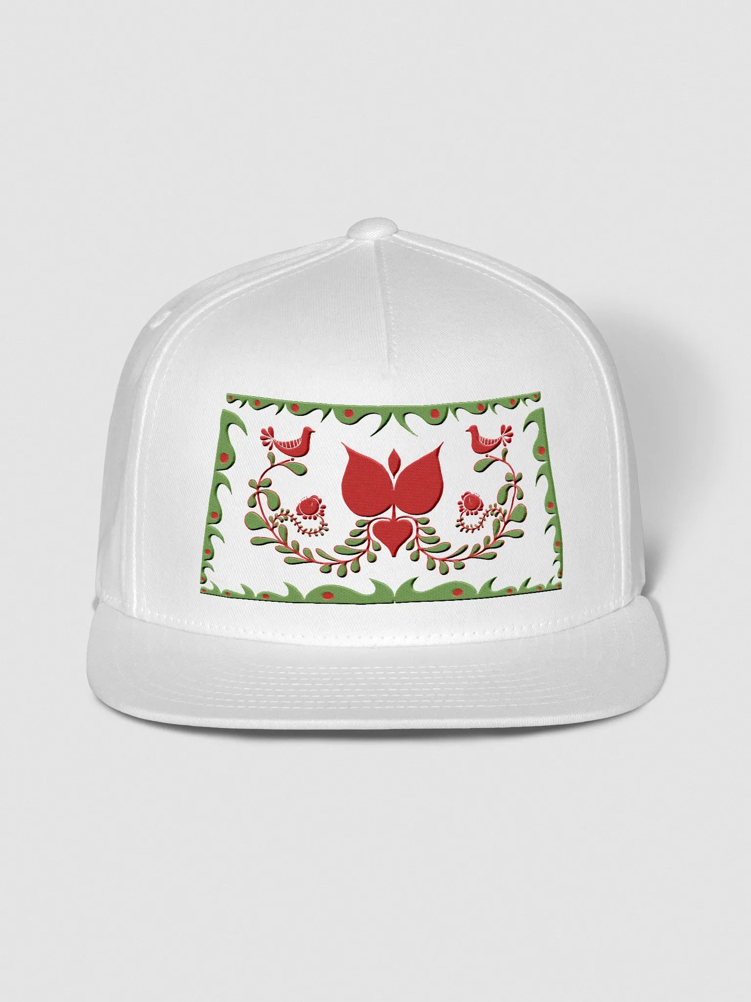 Hungarian Blossom & Birds Snapback Cap product image (1)