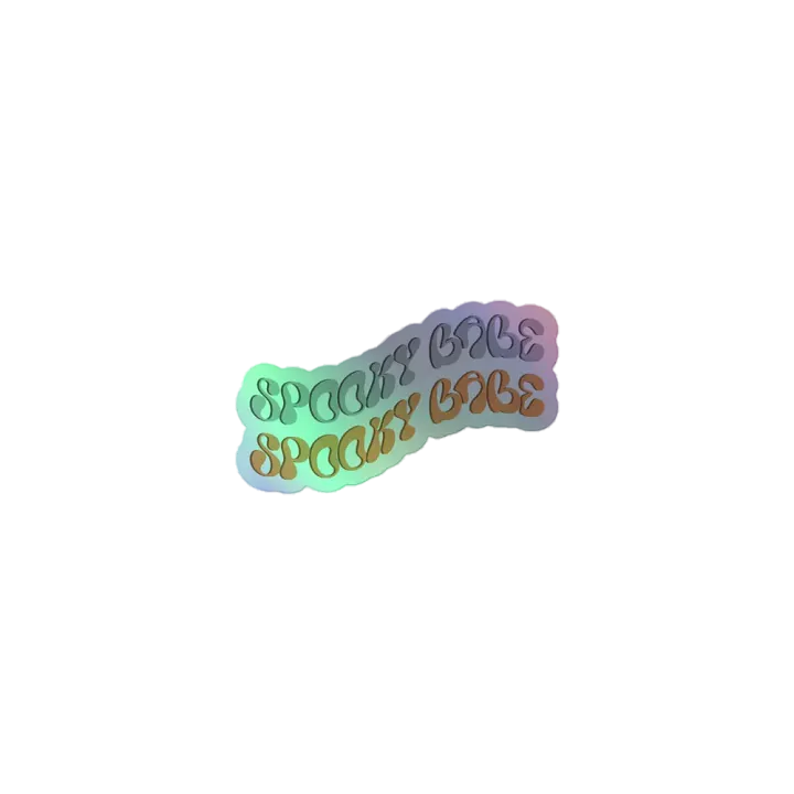 Spooky Babe Holographic Sticker product image (1)