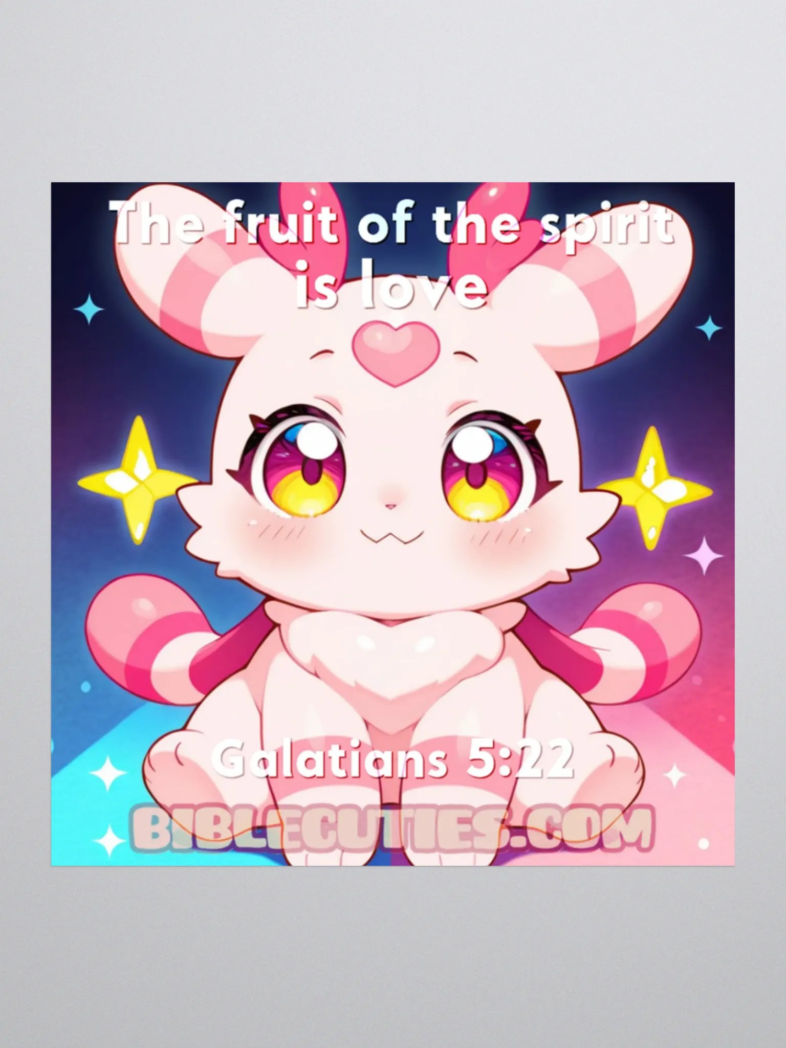 Bible Cuties Sarah - The fruit of the spirit is love Sticker product image (2)