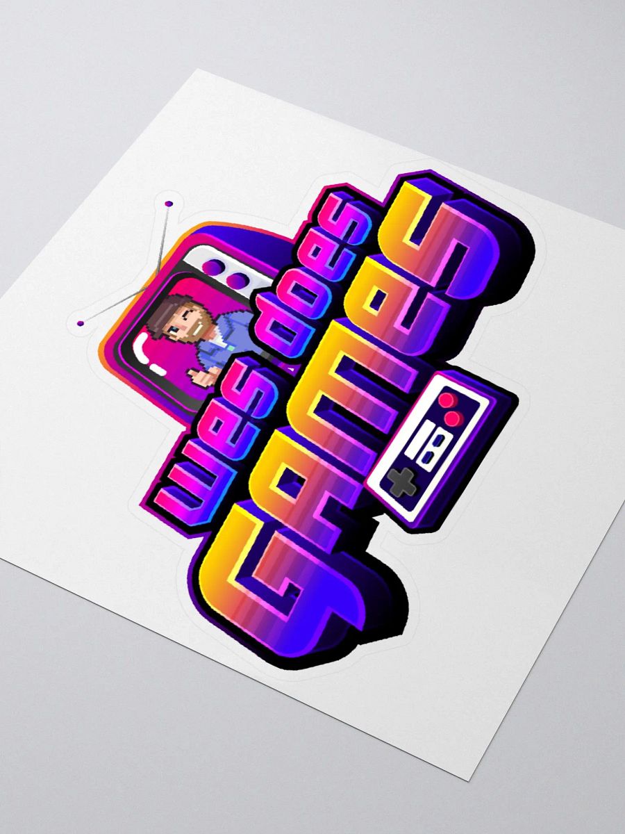 Wes Does Games Logo Sticker product image (3)
