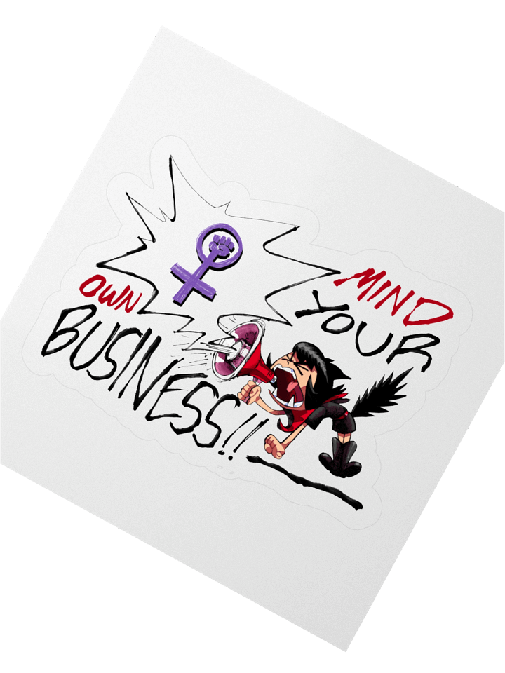 Alunya - “Mind Your Own Business!!” Sticker product image (4)