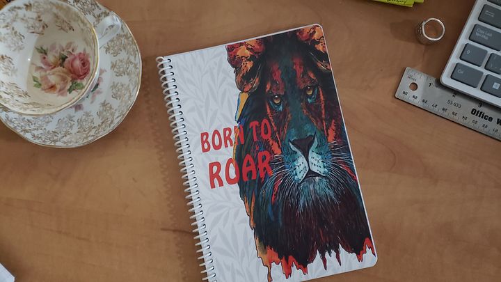 Born to Roar Coil Notebook product image (2)