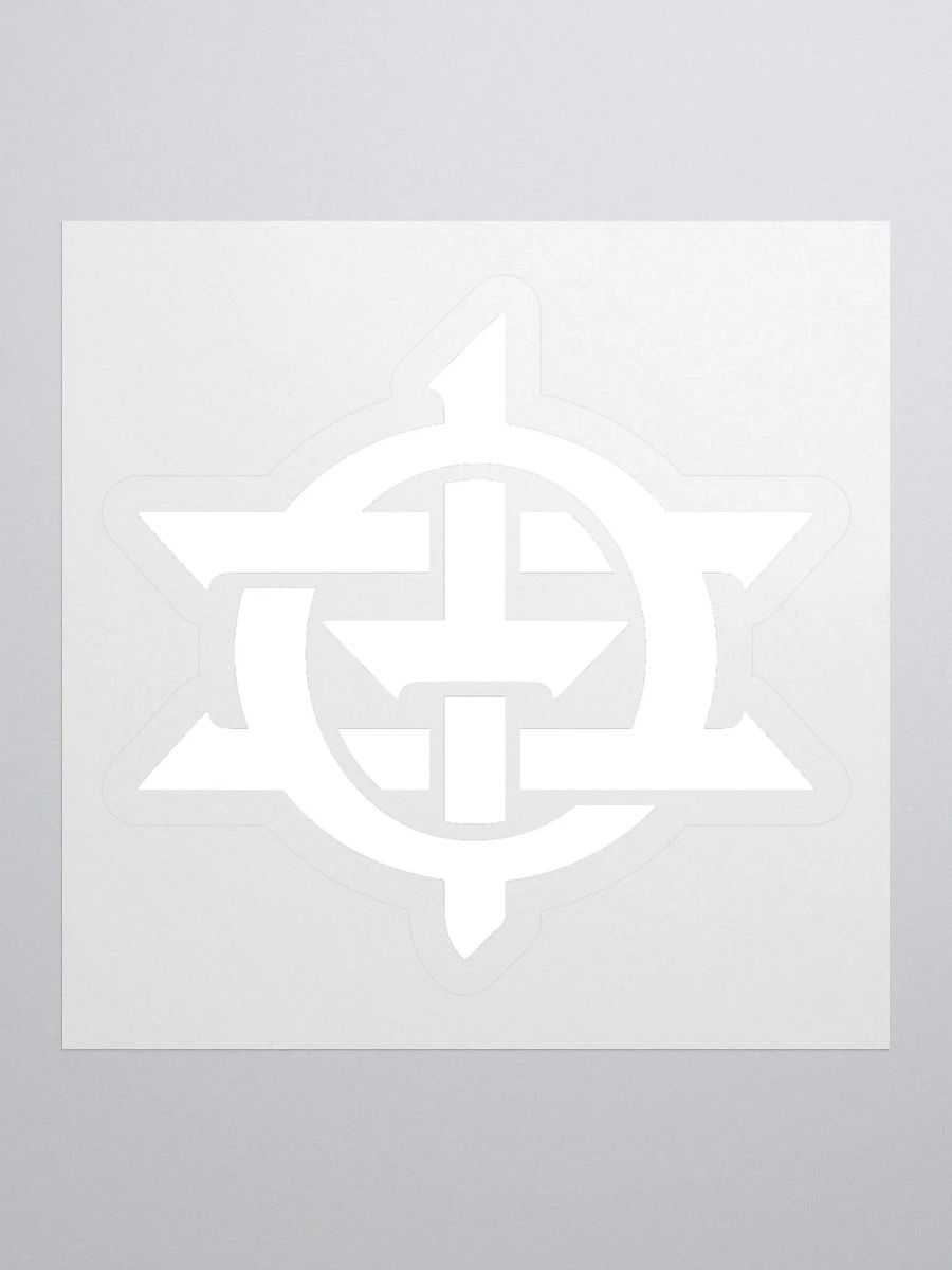 Dr. Ozi Logo Icon Kisscut Stickers (White) product image (3)