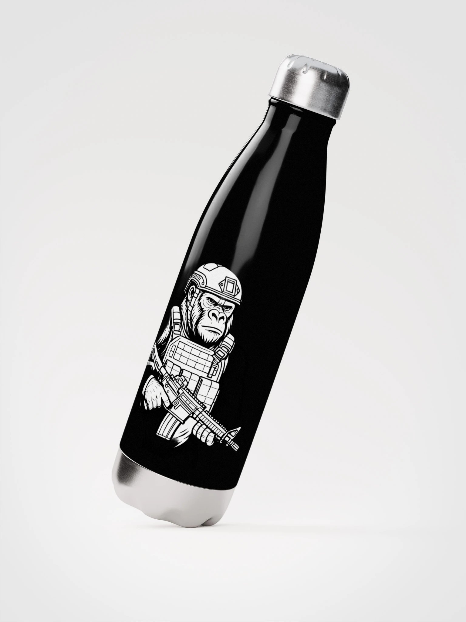 GORILLA WARFARE Metal Water Bottle product image (2)