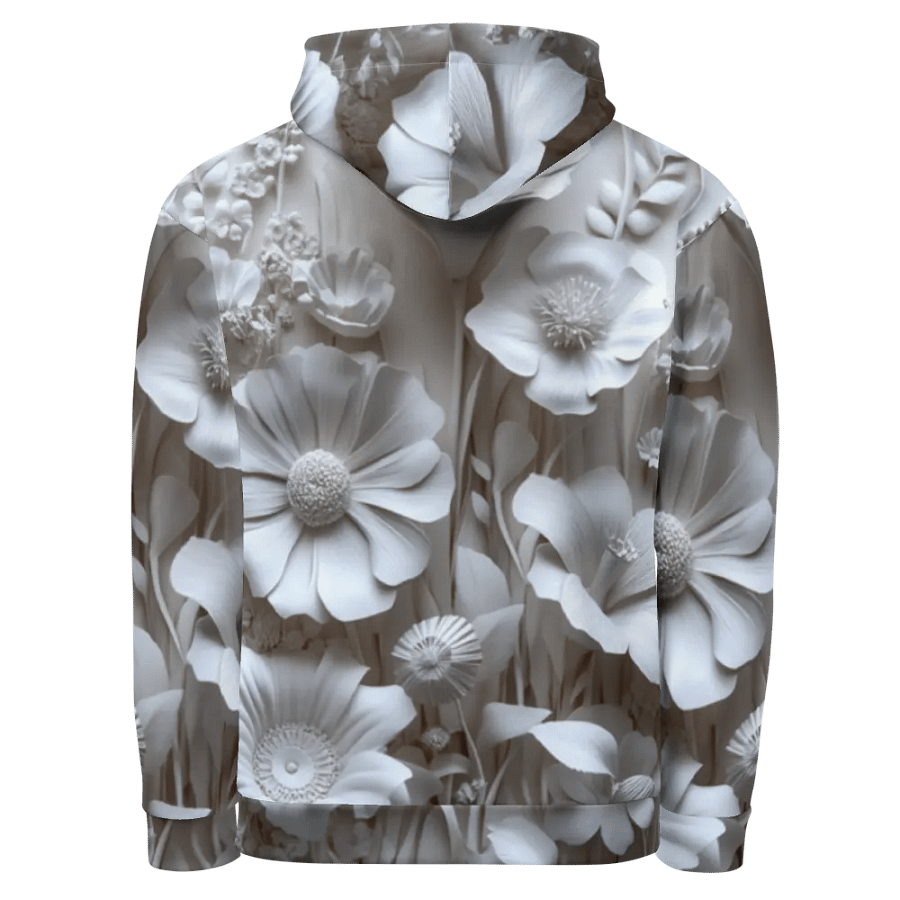 Ethereal White Flower All-Over Hoodie product image (4)