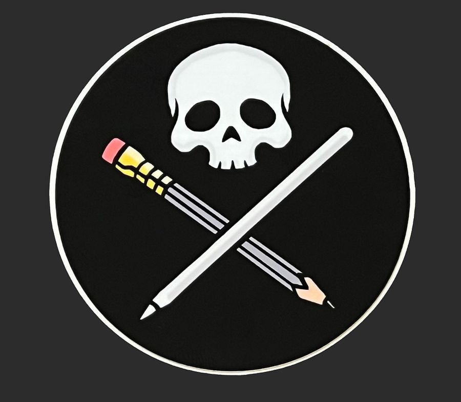 Draw or Die Logo Sticker product image (2)