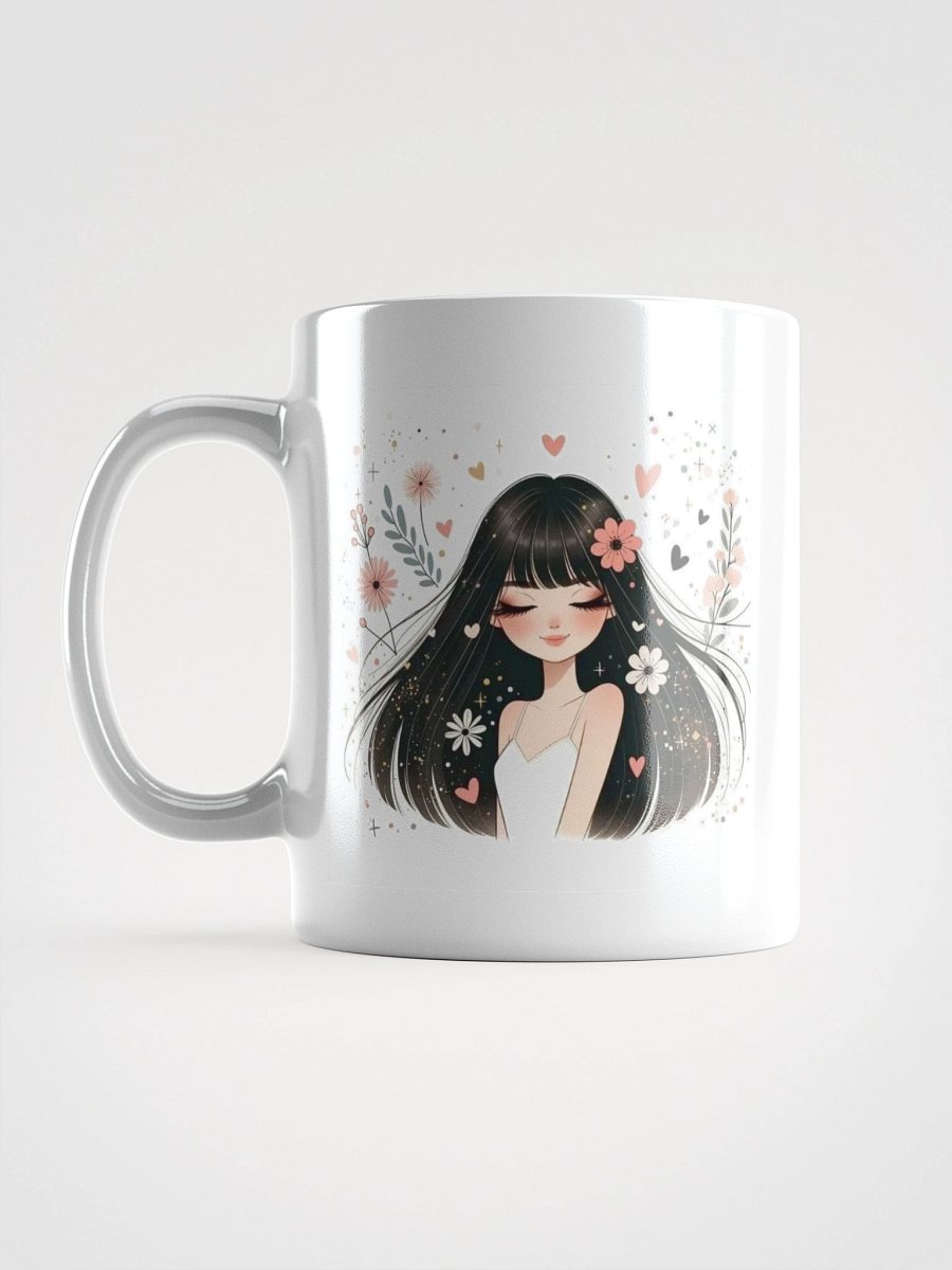 Charming Floral Girl Mug - Whimsical Aesthetic product image (17)