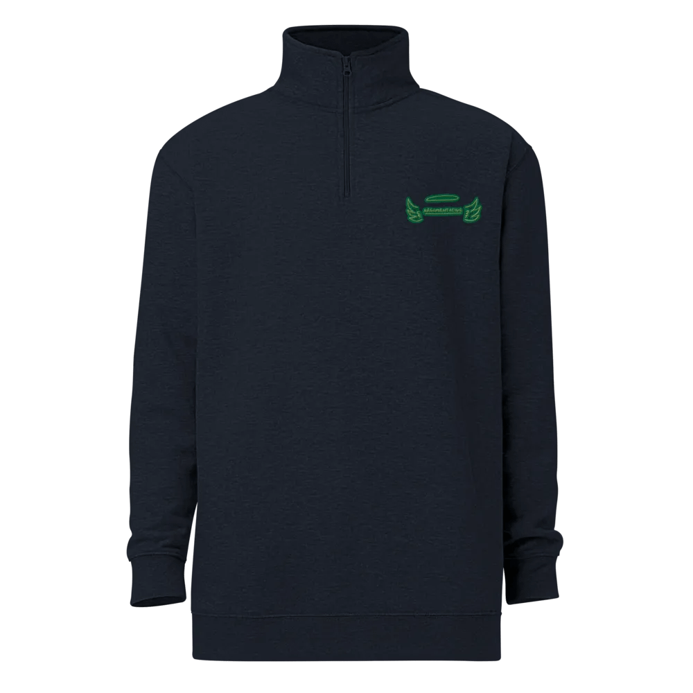 ANGELIC (moss design) embroidered quarter zip product image (14)