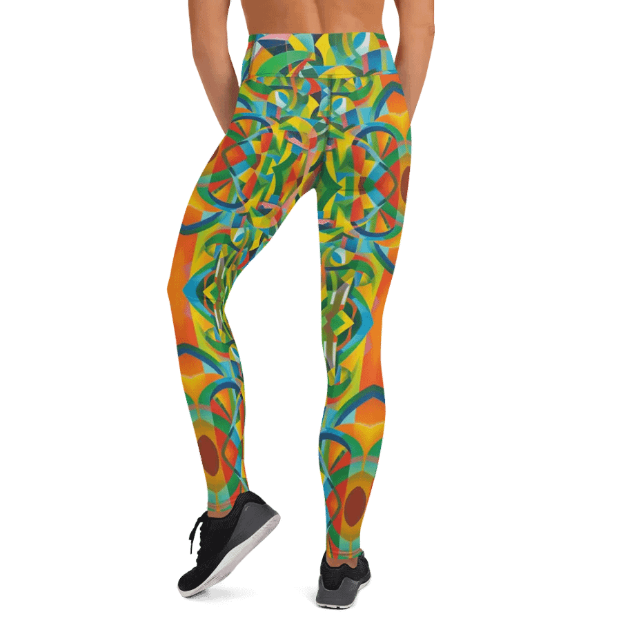 Floral Cubist Limited Édition Yoga Leggings product image (5)