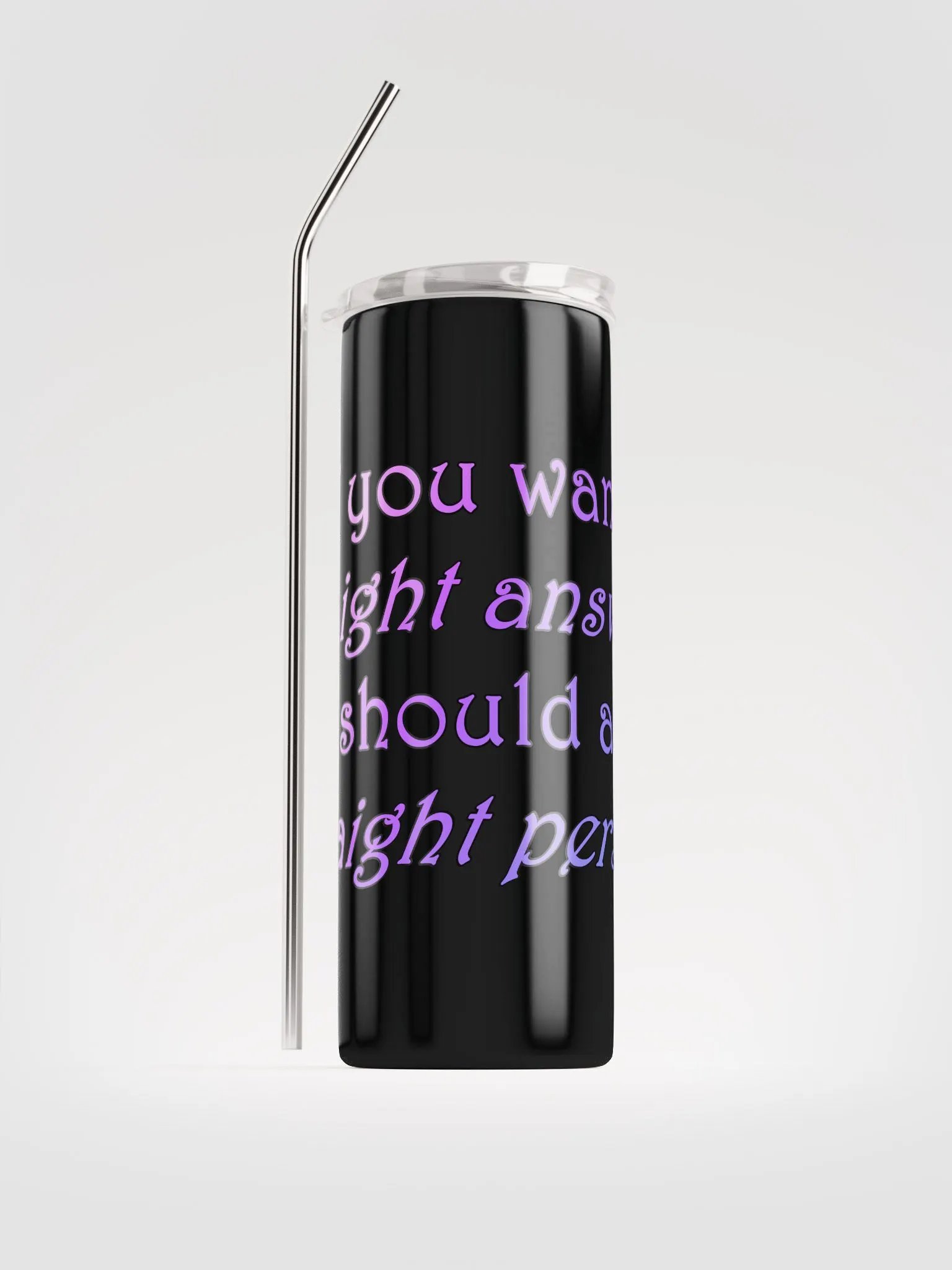 Straight Answers Tumbler product image (1)