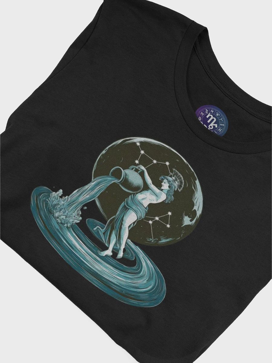 Exclusive Aquarius Zodiac T-Shirt - Unisex Celestial Water Bearer and Constellation Design product image (7)