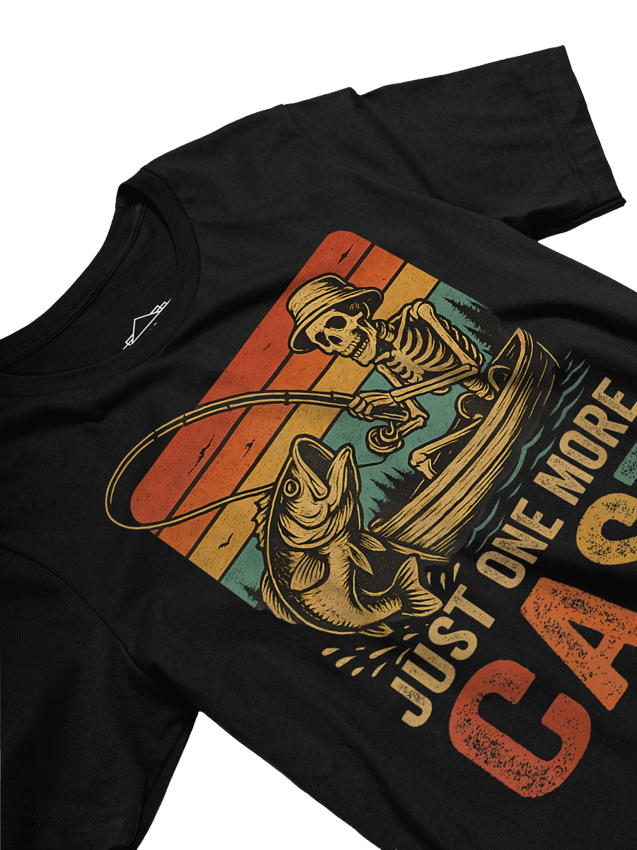 Just One More Cast Funny Retro Fishing Bass Fishing Enthusiasts Unisex T-Shirt product image (3)