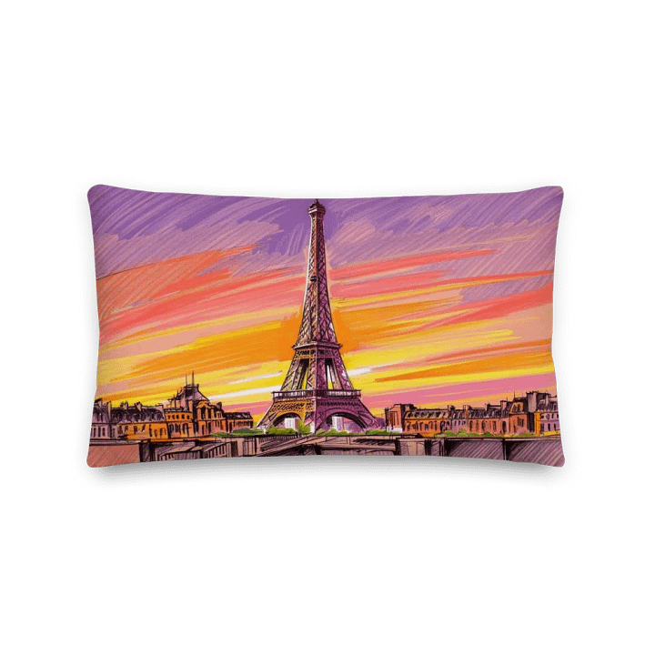 Artistic Paris Themed Pillow product image (1)