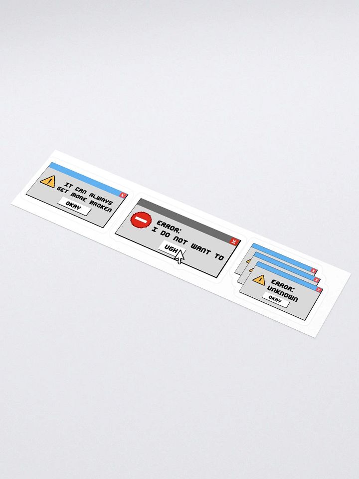 Error Messages Sticker Pack product image (1)