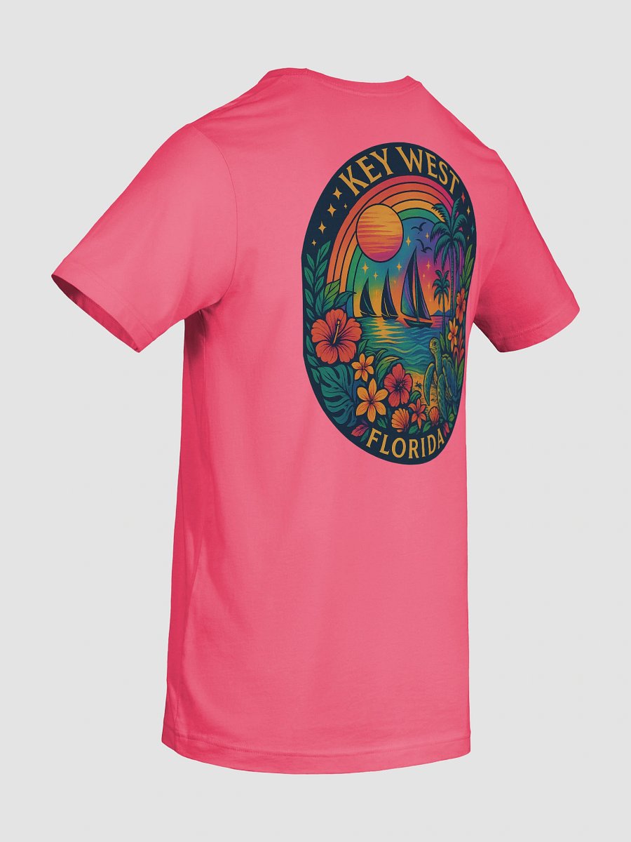 Key West Tropical T-Shirt Ultra Soft Tee with Ocean Scene product image (10)