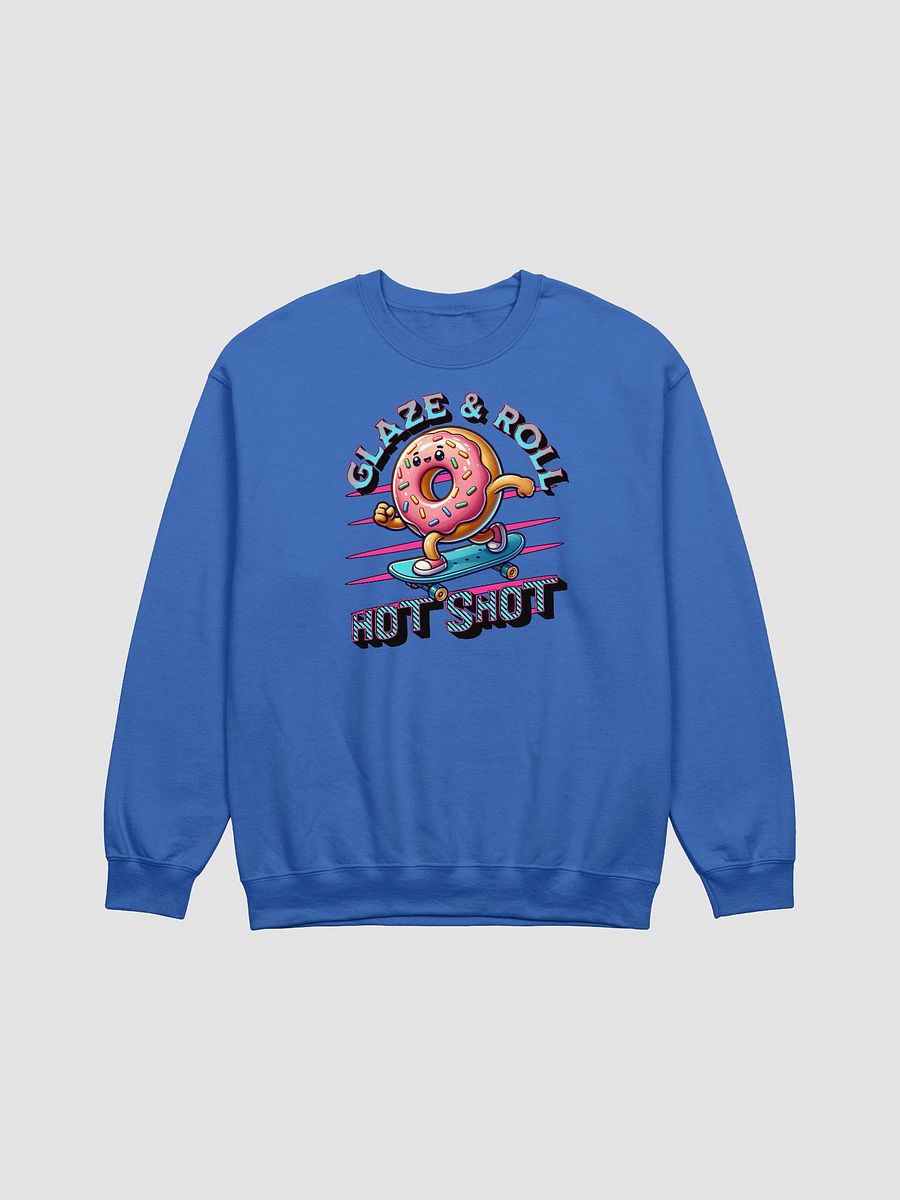 Glaze And Roll Hot Shot Skateboard Doughnut Sweatshirt product image (17)