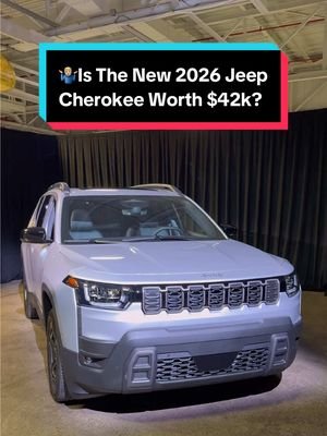 The new 2026 Jeep Cherokee is here, but does this $42,000 Hybrid Crossover sound like it’s ready to take on the New RAV4 and CR-V?? Slotted just below the top Overland trim, this Cherokee is sporting a lot of new luxury and tech this year, and a new 1.6L Turbo I-4 Hybrid system promising peak efficiency for this model. But, is this Jeep able to outdo its stiff competition?? #jeep #jeepcherokee #carreview #carsofinstagram #cars  