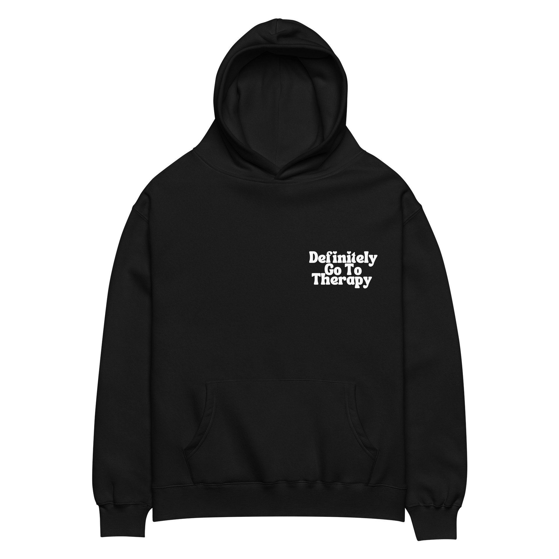 Definitely Go To Therapy Hoodie (Black) product image (2)