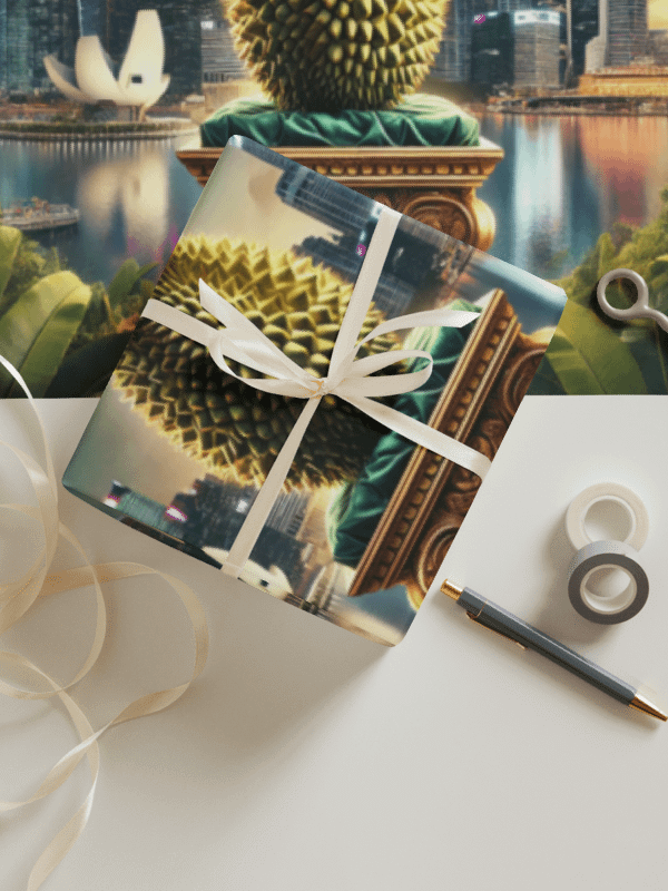 Durian facing Marina Bay Wrapping Paper product image (2)