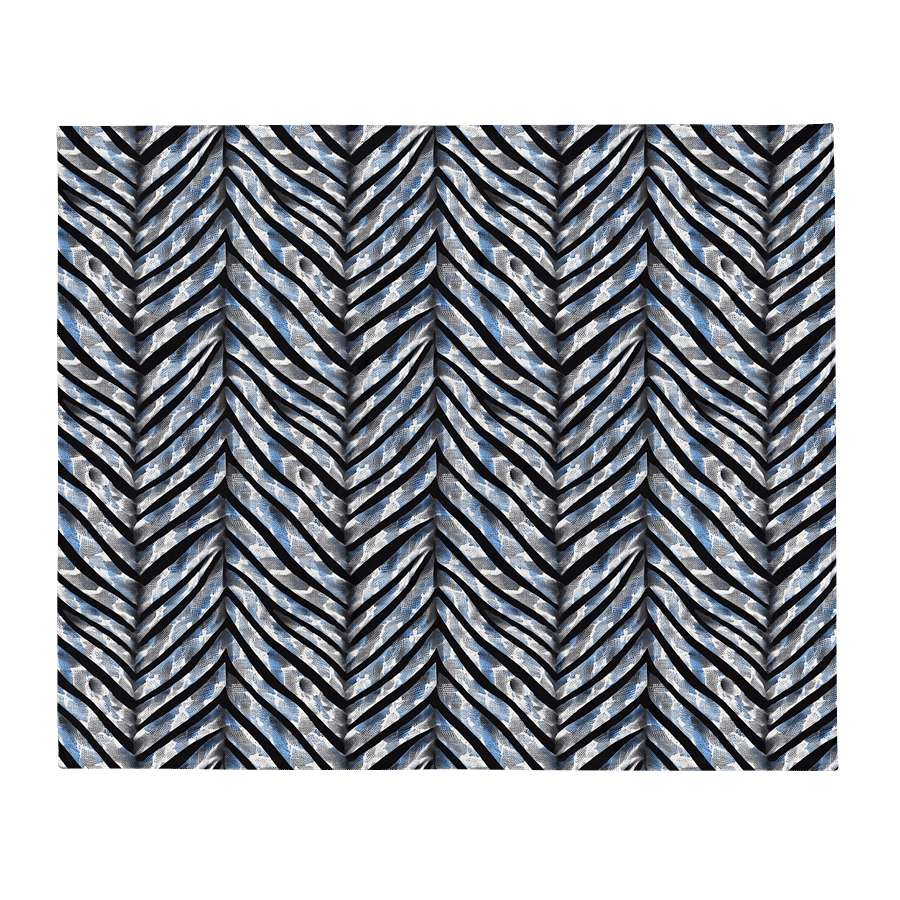 Blue Grey Snake Skin Blanket product image (2)