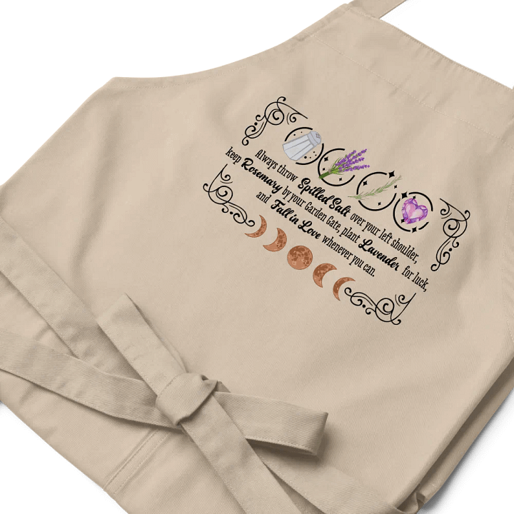 Rosemary, Lavender, and Love APRON - Witchy, Kitchen Witch, Magic Kitchen Gift product image (1)