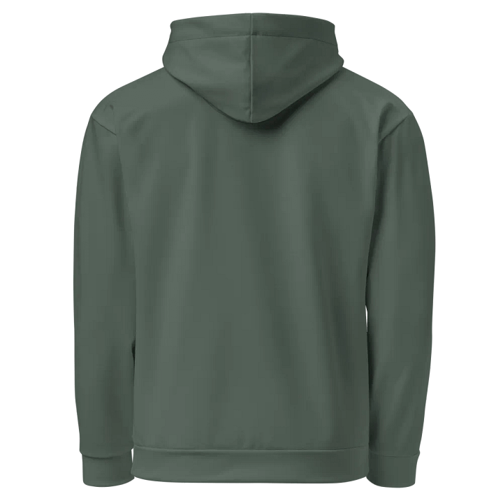 Plain Dark Sage Green Soft Summer Unisex Recycled Polyester Heavyweight Premium Hoodie by Treasure Pie product image (2)