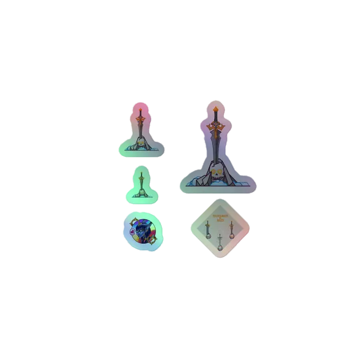 Sword in the Skull - Argent Variation - Holo Sticker Sheet product image (1)