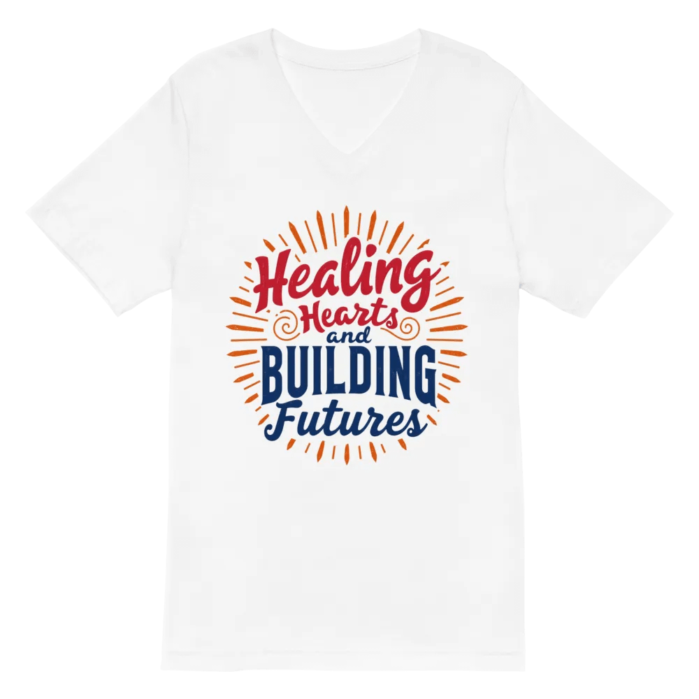 Healing Hearts and Building Futures V-Neck Tee product image (6)