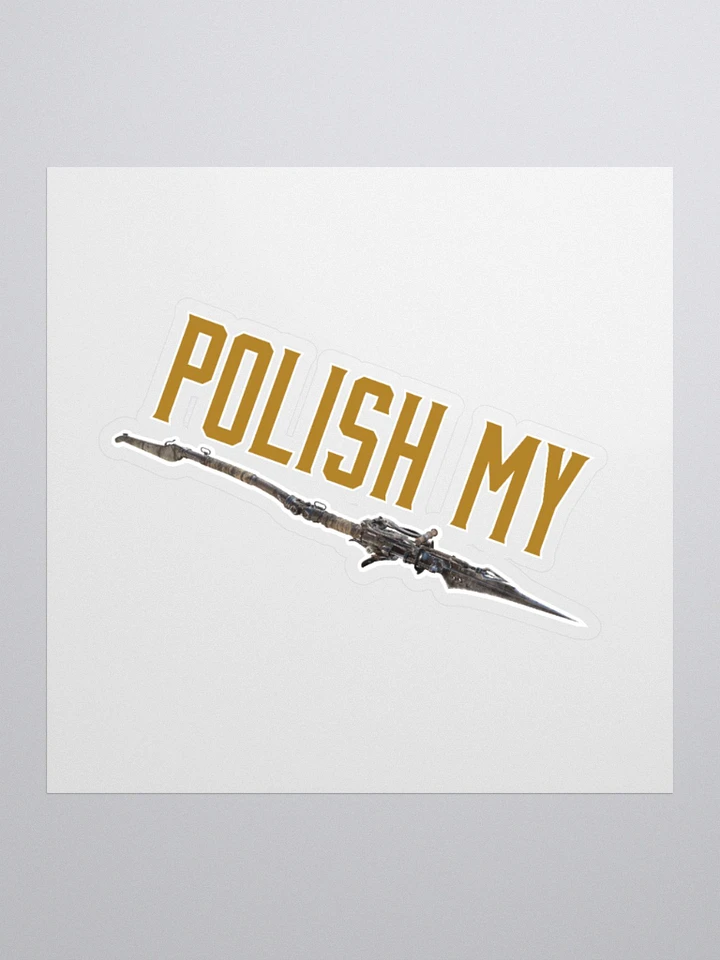 Polish my bomblance gold kiss cut sticker product image (1)