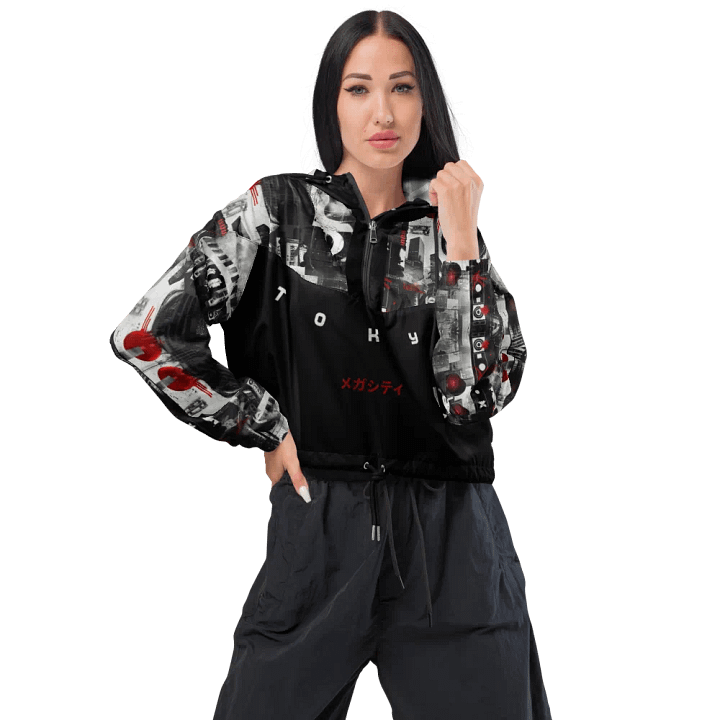 Tokyo Mega City Crop Hoodie Windbreaker product image (2)