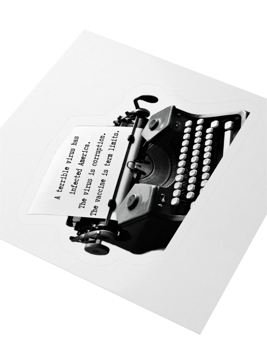 Term Limits Typewriter Sticker Set product image (8)