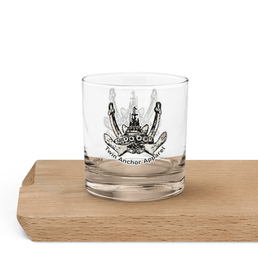 Twin Anchor Logo Rocks Glass 10.5oz product image (7)