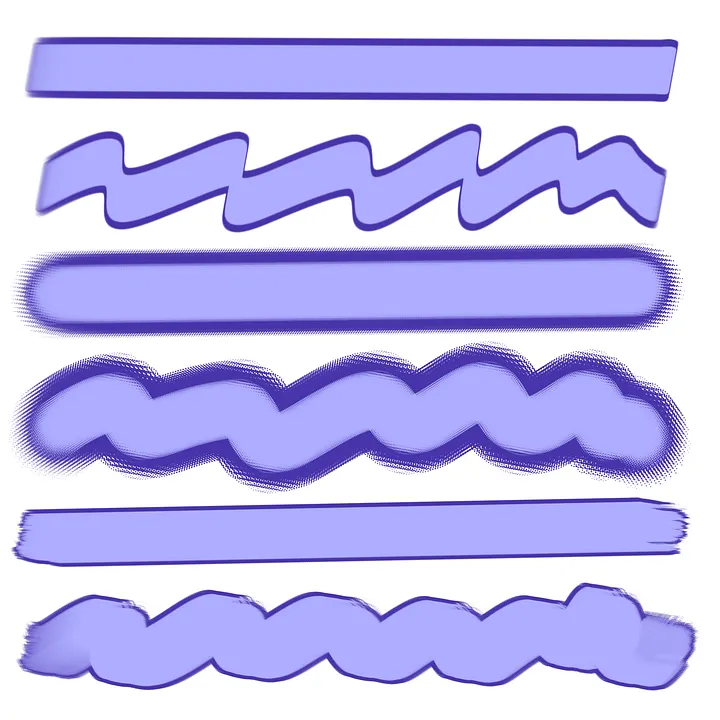 8 Outline Dual Colour Brushes for Procreate product image (1)