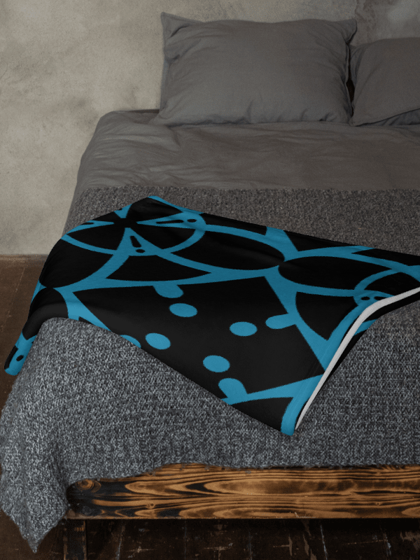 Turquoise Ethereal Echoes Throw Blanket product image (7)