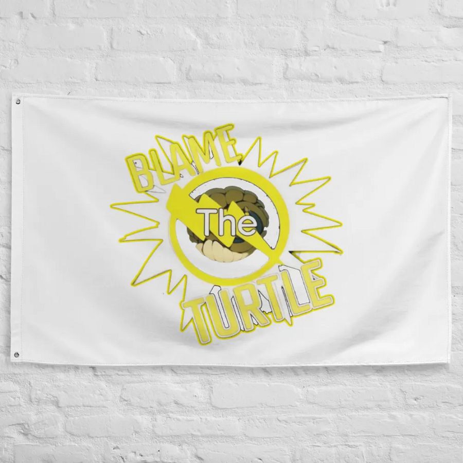 Blame The Turtle! Flag product image (10)