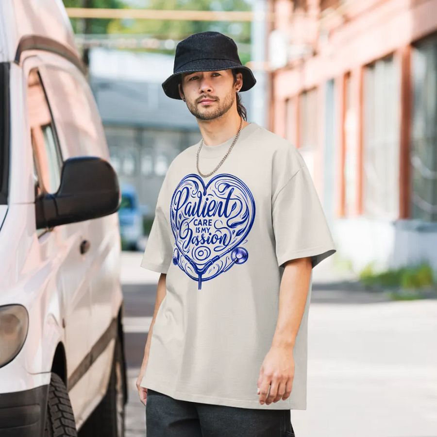 Passionate Patient Care Heart Print T-Shirt product image (34)