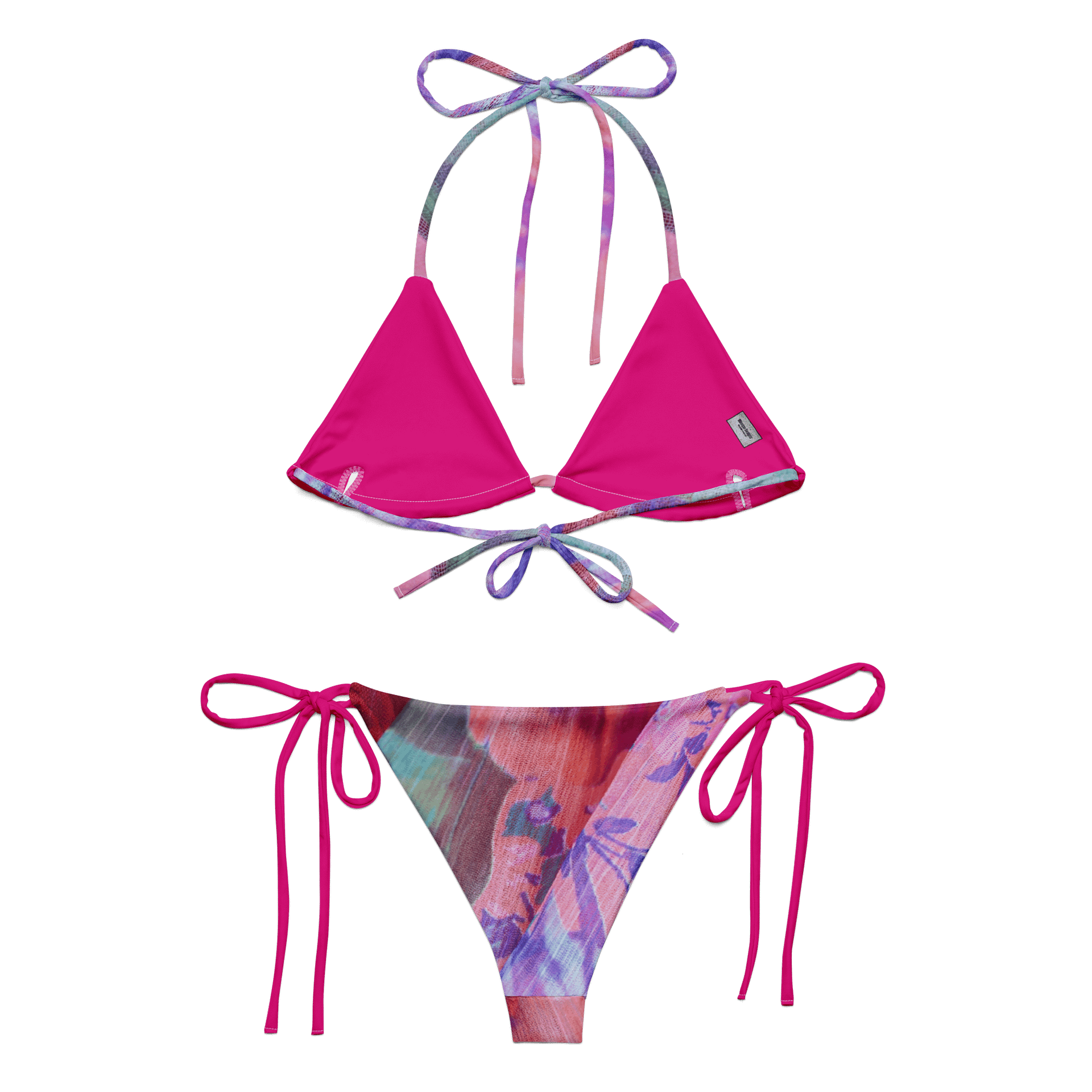 Paradise Breeze String Bikini in Violet Red Color product image (2)