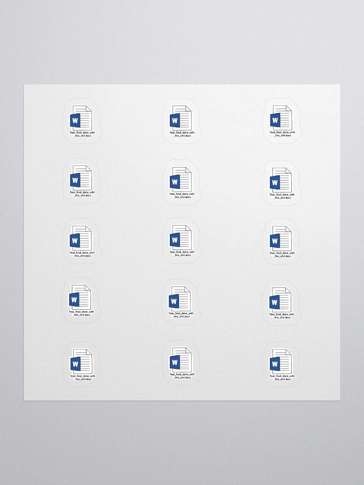 Final Name Sticker (SMALL Sheet) product image (1)