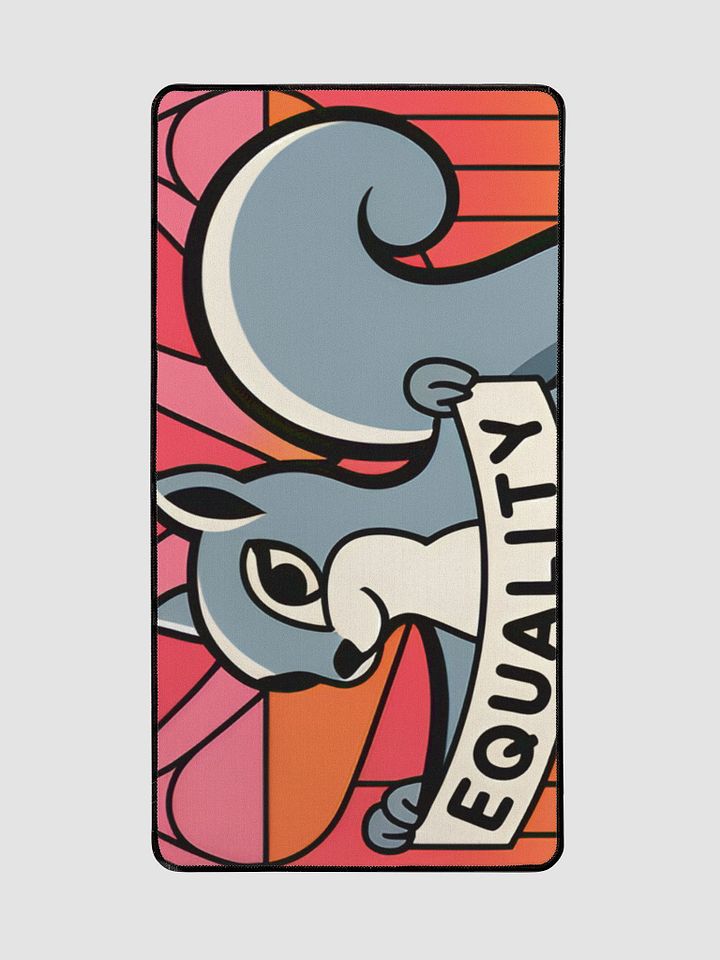 Desk Mat: Pooky Equality banner with red background product image (2)