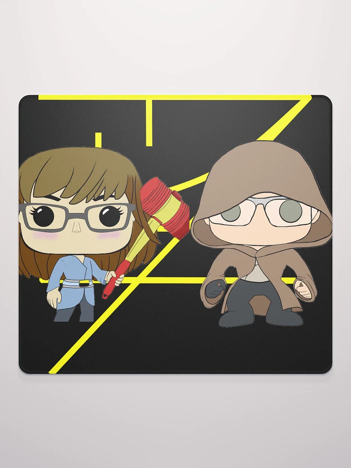 Critter Cuddler and Dorn_Geek Square Gaming Mousepad product image (2)