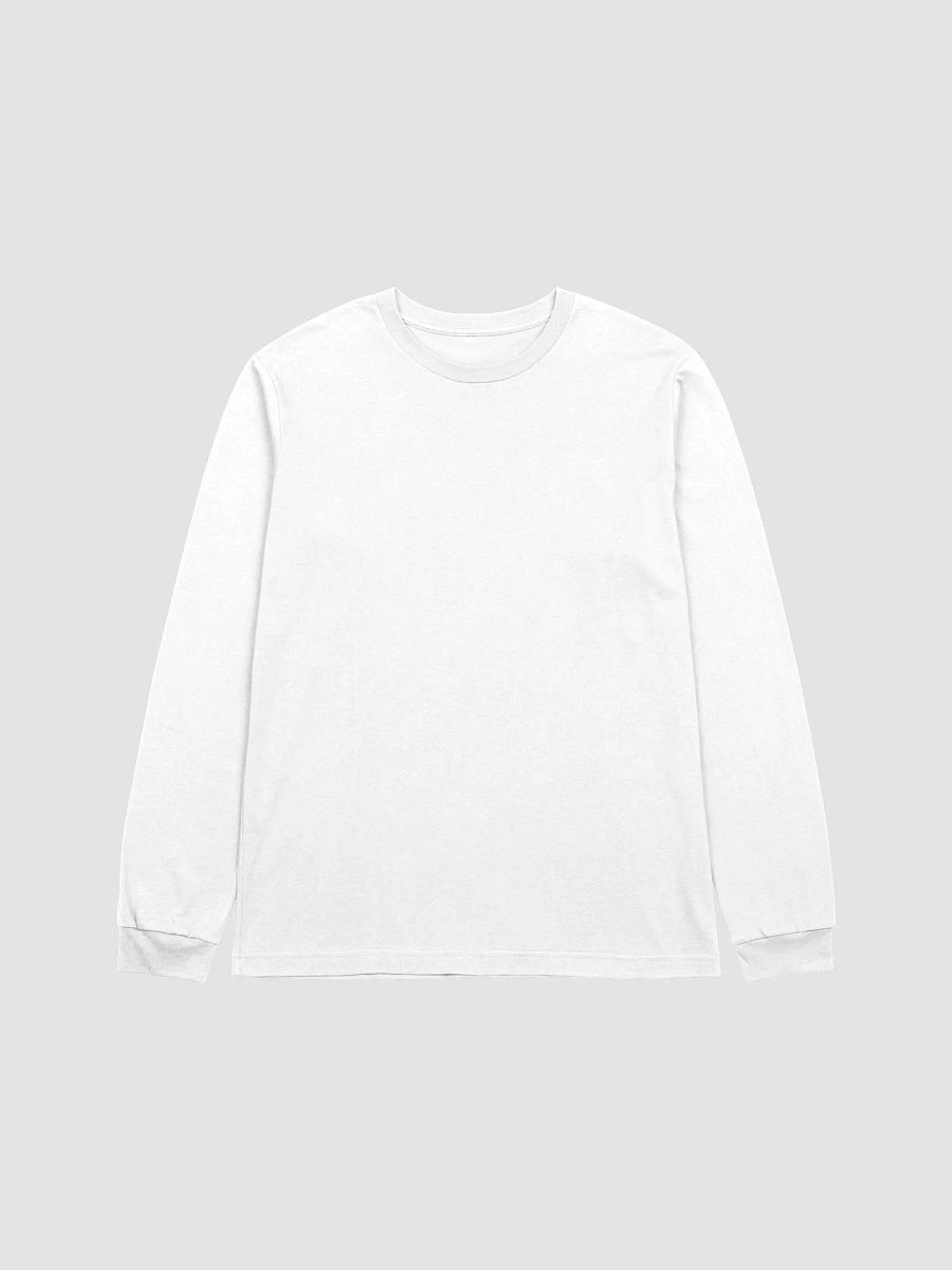 Plain Color White Long Sleeve T-Shirt product image (5)
