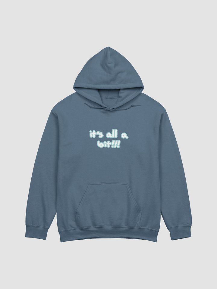 “It’s all a bit!!!” (lined design, #A8D7D8) classic hoodie product image (2)