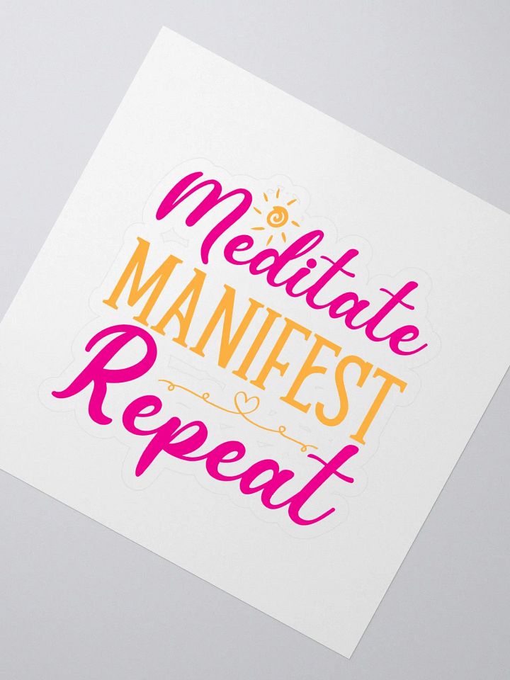 Meditate Manifest Repeat Sticker Set product image (2)