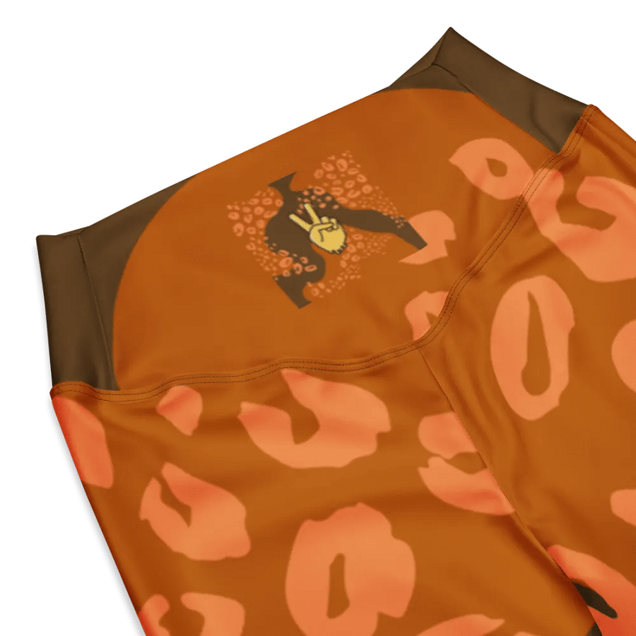 Orange Wildcat Whimsy Flare Leggings product image (5)